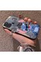 Samsung Galaxy A21S Compatible Hard Acrylic Back Silicone Edge Lens Protection Case Stitch Patterned - 3