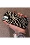 iPhone 12 Mini Compatible Hard Acrylic Back Silicone Edge Lens Protection Case Wild Tiger - 3
