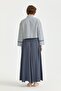 Pieced Modal Basic Flared Skirt Indigo - 4