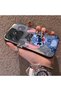 Realme C63 4G/C61 Compatible Hard Acrylic Back Silicone Edge Lens Protection Case Stitch Patterned - 3