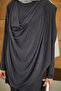 Women's Regular Crew Neck Back Cutout Detail Set Gray - 6