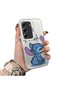 Tecno Camon 40 Compatible Stitch Pair Pattern Case Hard Acrylic Back Silicone Edge Lens Protection