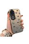 Vivo V50 Compatible Hard Acrylic Back Silicone Edge Lens Protection Case Butterfly Pattern