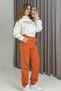 Three-thread sh Brushed Inside women's tracksuit bottoms orange