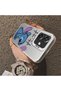 Oppo A3/A3X 4G/5G Compatible Stitch Pair Pattern Case Hard Acrylic Back Silicon Edge Lens Protection - 4