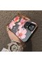 Redmi K50 Ultra Compatible Hard Acrylic Back Silicone Edge Lens Protection Case Lily Pattern - 4