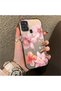 Samsung Galaxy A21S Compatible Hard Acrylic Back Silicone Edge Lens Protection Case Lily Pattern - 2