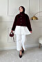 Women's Elastic Waist Piiseli Underwear Skirt White - 2
