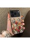 iPhone 17 Pro Max Compatible Hard Acrylic Back Silicone Edge Lens Protection Case Beautiful Flower - 3