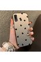 Samsung Galaxy A30/A20 Compatible Hard Acrylic Back Silicone Edge Lens Protection Case Heart Pattern - 2