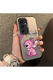 Samsung Galaxy S25 Fe Compatible Stitch Couple Pattern Case Hard Acrylic Back Silicone Edge Lens Protection - 2