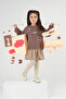 Floral Sweat Dress Coffee