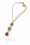 Queen Different Cut Colorful Stone Minimal Necklace - 3