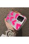 Samsung Galaxy A17 4G/5G Compatible Hard Acrylic Back Silicone Edge Lens Protection Case Heart Pattern - 4