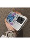 Poco X7 Pro Compatible Stitch Couple Pattern Case Hard Acrylic Back Silicone Edge Lens Protection - 4