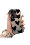 Infinix Note 50/Note 50 Pro Compatible Hard Acrylic Back Silicone Edge Lens Protection Case Heart Pattern