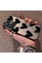 Oppo A3/A3X 4G/5G Compatible Hard Acrylic Back Silicone Edge Lens Protection Case Heart Pattern - 3