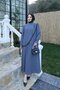 Tassel Detailed Asymmetrical Cut Skirt Suit Gray Hnt8546 - 6