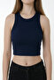 Women's Cropped Athlete Wide-Strap Cotton Pack Stretch Fabric - 2