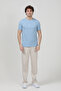 Men's Crew Neck John Borners Printed 100% Cotton Pack T-Shirt Light Blue - 26Y 2020-1 - 3