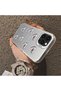 iPhone 13 Pro Max Compatible Hard Acrylic Back Silicone Edge Lens Protection Case Beautiful Pattern - 4