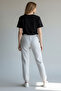 Women's Sweatpants with Elastic Waist and Cuffs, Gray - 3