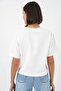 Women's Stone Detailed T-Shirt 990 - White - 6