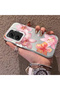 Poco X7 Pro Compatible Hard Acrylic Back Silicone Edge Lens Protection Case Lily Pattern - 4