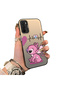 Oppo A16/A16S Compatible Stitch Pair Pattern Case Hard Acrylic Back Silicon Edge Lens Protection