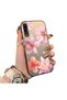 Samsung Galaxy A50/A50S/A30S Compatible Hard Acrylic Back Silicone Edge Lens Protection Case Lily Pattern