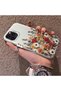 iPhone 11 Pro Max Compatible Hard Acrylic Back Silicone Edge Lens Protection Case Beautiful Flower - 3