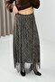 Women's Lined Elastic Waist Plaid Chiffon Skirt - 2