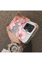 Poco F7 Compatible Hard Acrylic Back Silicone Edge Lens Protection Case Lily Pattern - 5
