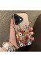 iPhone 17 Compatible Hard Acrylic Back Silicone Edge Lens Protection Case Beautiful Flower - 3