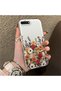 iPhone 7 Plus/8 Plus Compatible Hard Acrylic Back Silicone Edge Lens Protection Case Beautiful Flower - 2