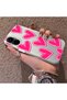 Realme C67 4g Compatible Hard Acrylic Back Silicone Edge Lens Protection Case Heart Pattern - 3