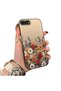iPhone 7 Plus/8 Plus Compatible Hard Acrylic Back Silicone Edge Lens Protection Case Beautiful Flower