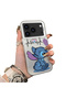 iPhone 17 Pro Compatible Stitch Couple Pattern Case Hard Acrylic Back Silicone Edge Lens Protection