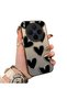 Vivo X300 Compatible Hard Acrylic Back Silicone Edge Lens Protection Case Heart Pattern