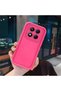 Redmi Note 14 Pro Plus+ 5g Compatible Pink Red Silicone Case Shockproof Camera Protection