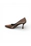 Heeled Bitter Brown Stiletto Closed Evening Dress Shoes Wedding Daily Office Workplace Women's Stiletto - 4