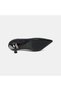 Women's Black Stone Pointed Toe Heeled Evening Dress Shoes - 4