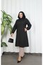 Zippered Quilted Long Caps Black Hnt8581 - 2