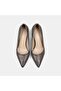 Women's Platinum Stone Pointed Toe Heeled Evening Dress Shoes - 6