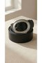 Women's Black S Faux Leather Silver Antique Oval t Buckled Belt - 6