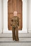 Women's Shirt and Elastic Waist Pants Tie-Detail Set in Oil Green - 6