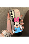 Samsung Galaxy S24 Fe Compatible Stylish Minnie Mouse Patterned Shockproof Phone Case