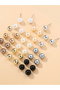 Set of 18 - Faux Pearl Earrings - 2