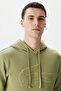 Relaxed Fit Men's Hoodie Sweatshirt Men's Hooded Sweatshirt Khaki - 3