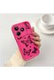 Realme Note 50 Compatible Pink Red Silicone Case Shockproof Camera Protection - 2